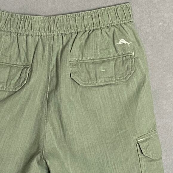 Tommy Bahama Men's Small x9 "Linen the Dream" Cargo Short Linen Blend Green NEW - Picture 5 of 10